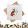 Fox Christmas Plantable Seed Paper Card, thumbnail 1 of 2