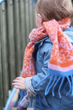 Butterfly And Moths Knitted Kids Scarf, 2 of 4