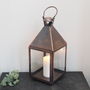 Tall Antique Copper Candle Lantern Two Sizes, thumbnail 7 of 12