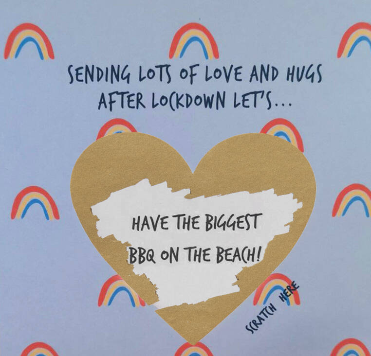 Personalised ‘When We Meet Again..’ Scratch Card By Posh Totty Designs