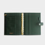 Personalised Vegan Leather A5 Ring Binder Organiser | Deep Green, thumbnail 2 of 4