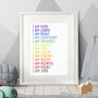 Personalised 'I Am Kind' Word Print For Children, thumbnail 1 of 6