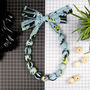 Chunky, Fabric Covered Bead Necklace 'Wild Meadow', thumbnail 1 of 5