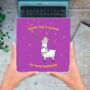'Sound The A Llama , Its Your Birthday' Chocolate Card, thumbnail 1 of 3