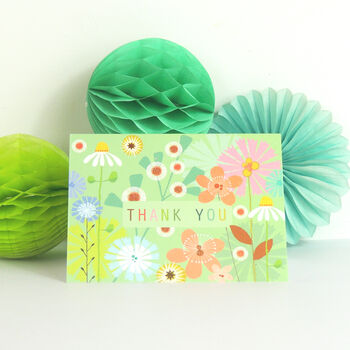 Mini Floral Thank You Card, 5 of 5