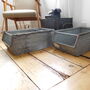 Vintage Galvanised Metal Stacking Crate, thumbnail 4 of 4