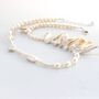 Mismatched White Freshwater Pearl Necklace, thumbnail 4 of 11