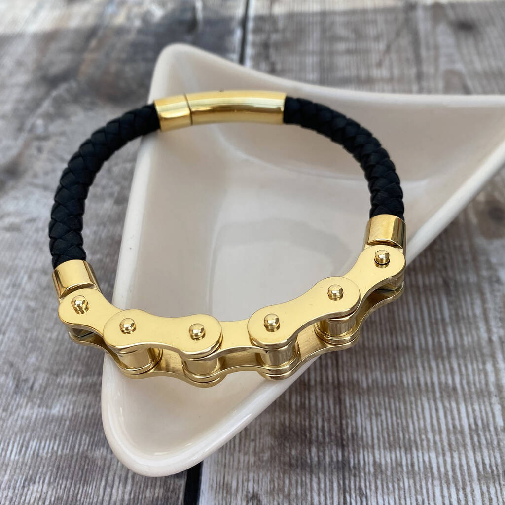 Bicycle Chain Bracelet Gold By Me and My Sport