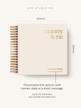 Mummy And Me Personalised Hardcover Scrapbook, 2 of 11