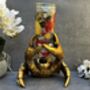 Drunken Crab Wine Bottle Holder Aged Gold Freestanding, thumbnail 7 of 12