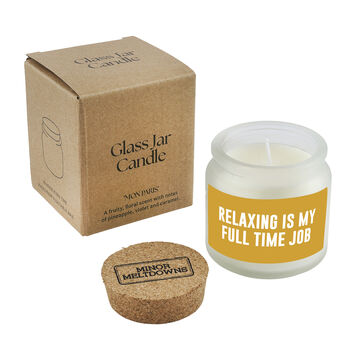 Relaxing Is A Full Time Job Scented Jar Candle • Gift Boxed, 2 of 2