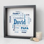 Personalised 80th Birthday Word Art Gift For Him, thumbnail 2 of 4
