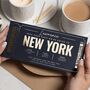 Personalised New York Birthday Boarding Pass Voucher, thumbnail 1 of 9