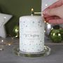 Personalised First Christmas New Home Snowflake Candle, thumbnail 4 of 8