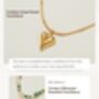 Gold Heart 18ct Gold Plated Necklace Set, thumbnail 3 of 9