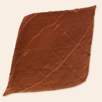 Rust Colour Pleated Silky Scarf, 3 of 3