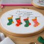 Christmas Stockings Cross Stitch Kit, thumbnail 2 of 4