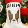 Personalised Cute Dog Christmas Stocking, thumbnail 11 of 12