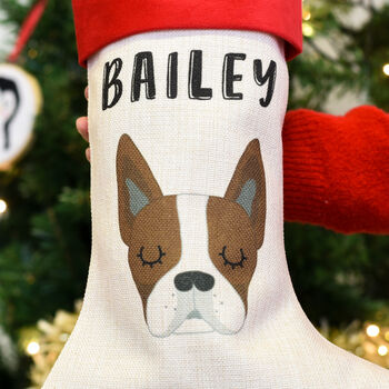 Personalised Cute Dog Christmas Stocking, 11 of 12
