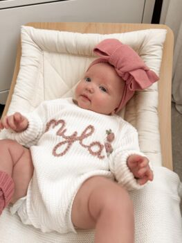 Newborn Botties, Cotton Baby Socks, Red, Dusky Rose Or White, 6 of 10