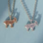 9ct Gold Goat Necklace, thumbnail 5 of 5