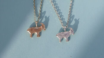 9ct Gold Goat Necklace, 5 of 5