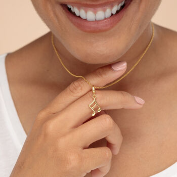 18ct Gold Music Note Necklace, 6 of 7