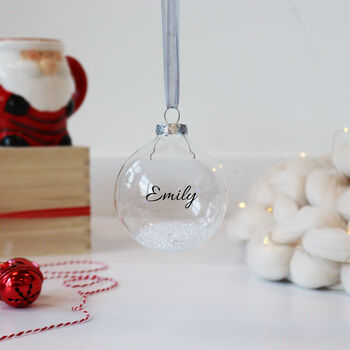Personalised Crystal Filled Bauble, 4 of 4