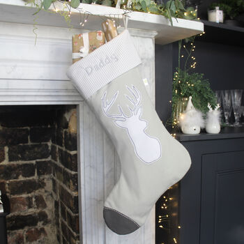 Personalised Family Stag Christmas Stockings, 2 of 5
