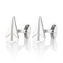 Sterling Silver Paper Plane Cufflinks, thumbnail 6 of 7
