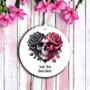 Personalised Gothic Rose Heart Love Decoration, thumbnail 2 of 2