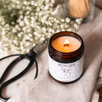 'Boujie' Orange And Cedarwood Scented Soy Candle, 3 of 5