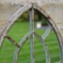 42cm Grey Arched Window Mirror – Indoor And Outdoor Décor, thumbnail 2 of 2