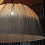 Dipped Dye Pleated Bamboo Lampshade, thumbnail 4 of 7