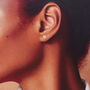 'Happy Birthday' Sterling Silver Little Flower Earrings, thumbnail 5 of 7