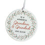 Grandparents Ornament To A Wonderful Grandma And Grandad, thumbnail 2 of 7