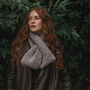Luxury Grey Teddy Fleece Scarf, thumbnail 1 of 4