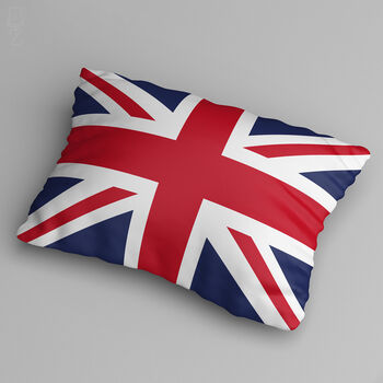 Union Jack Flag Cushion Cover From Soft Chenille Fabric, 9 of 12