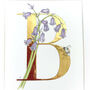 B Is For Bluebell Illuminated Flower Letter, thumbnail 1 of 6