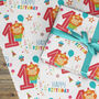 First Birthday Wrapping Paper, Lion Childs Paper, thumbnail 2 of 3