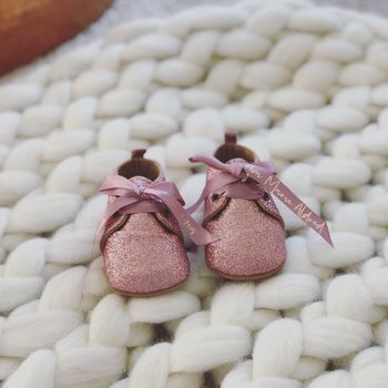 Personalised Baby Glitter Shoes Boots, 2 of 5
