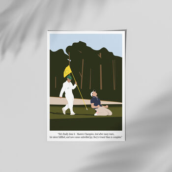 Rory Mcilroy Master Commentary Print, 2 of 4