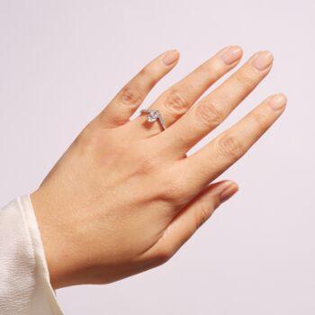Remi Lab Grown Diamond Engagement Ring Or Bridal Set, 6 of 11