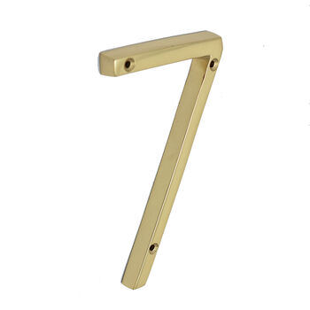 Five Inch Solid Brass House Numbers, 9 of 11