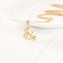 Gold Plated Bicycle Charm Necklace, thumbnail 4 of 7