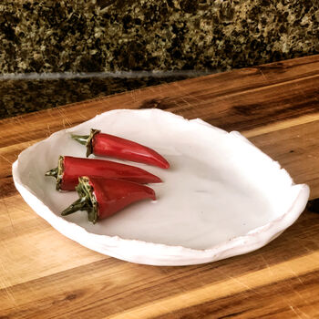 Gifts For Foodies: Handmade Ceramic Chillies Dish, 4 of 7