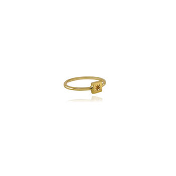 Gold Vermeil Petit Star Ring, 2 of 4