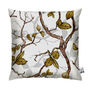 Inky Branches And Leaves Botanical Cushion, thumbnail 3 of 3
