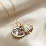 Petite 9ct Gold Shell Locket Necklace, thumbnail 2 of 5