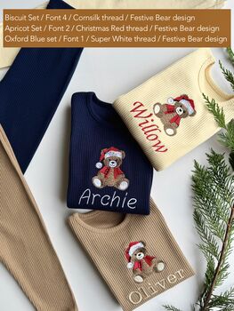 10 Designs Christmas Family Matching Loungewear Pyjamas Personalized Clothing Christmas Gift, 8 of 12